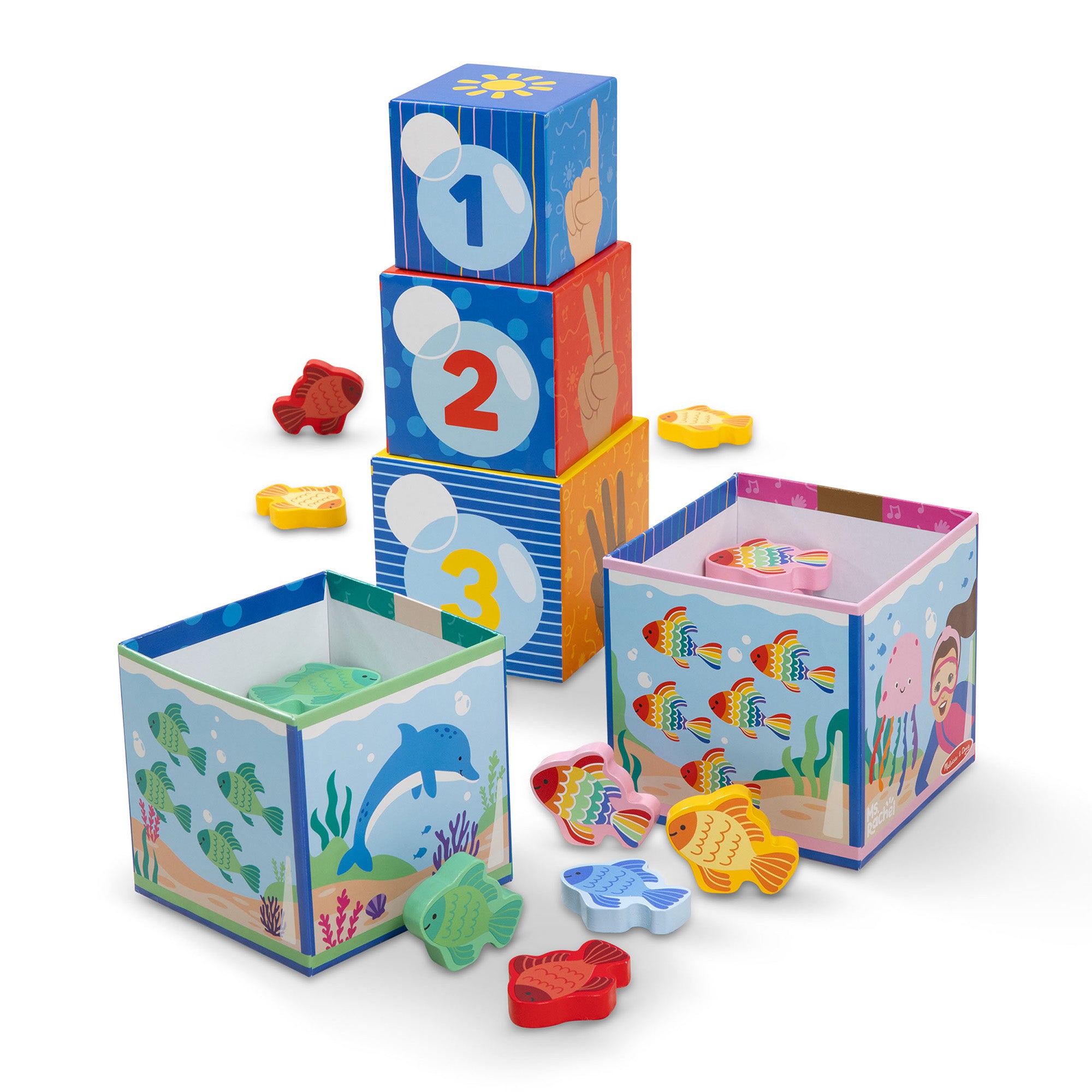 Melissa & Doug Ms. Rachel™ Sort & Count Nesting Blocks