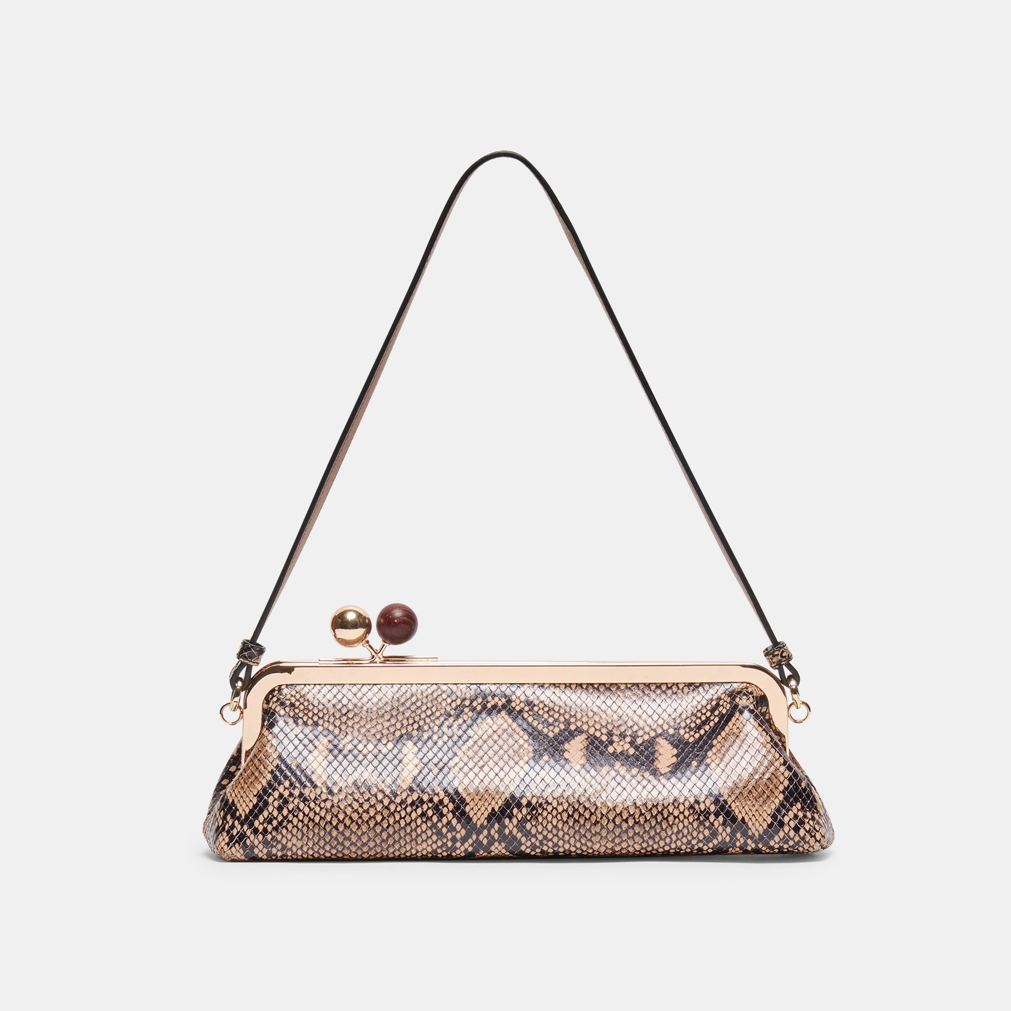 Dolce Vita AMBRIAA SHOULDER BAG TAN MULTI SNAKE LEATHER
