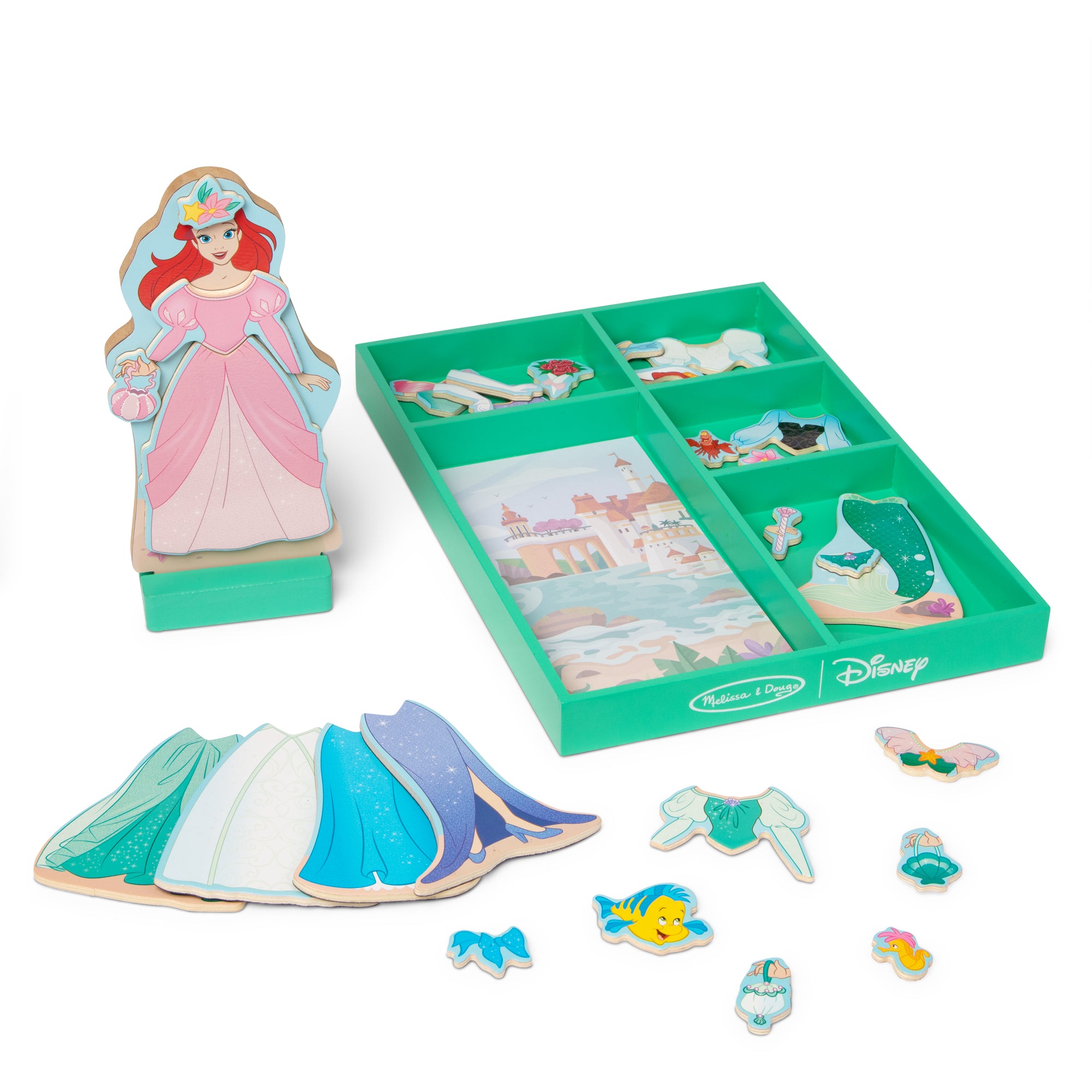 Melissa & Doug Disney Ariel Wooden Magnetic Dress-Up