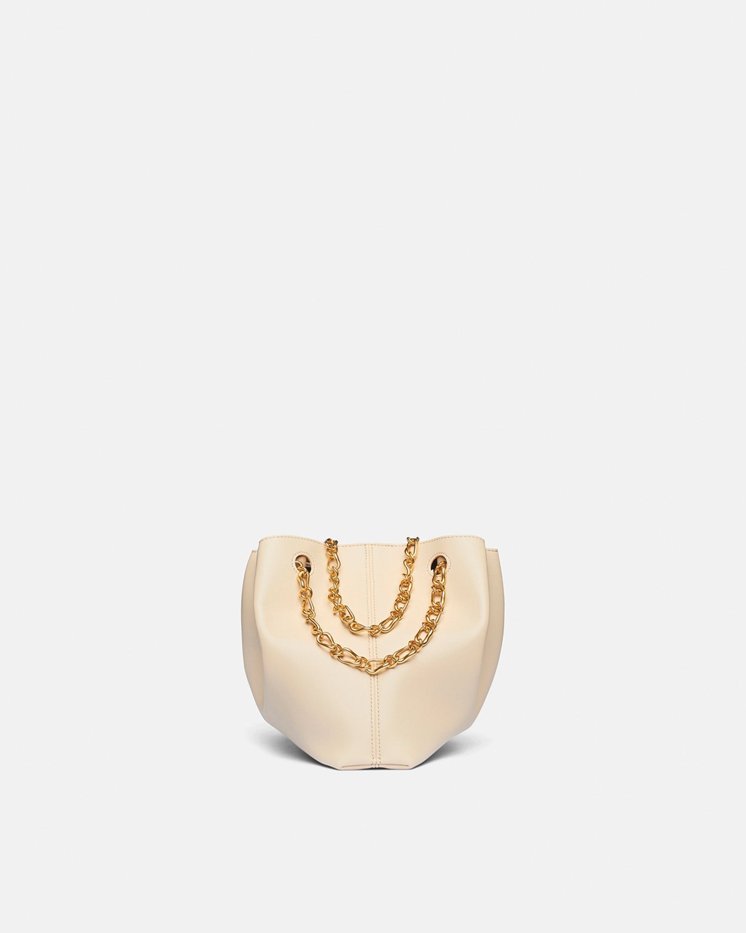 Nanushka The Gather Bucket - Alt-Nappa Bucket Bag - Creme