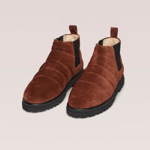 Nanushka Bede - Rounded Toe Boot - Cinnamon Brown