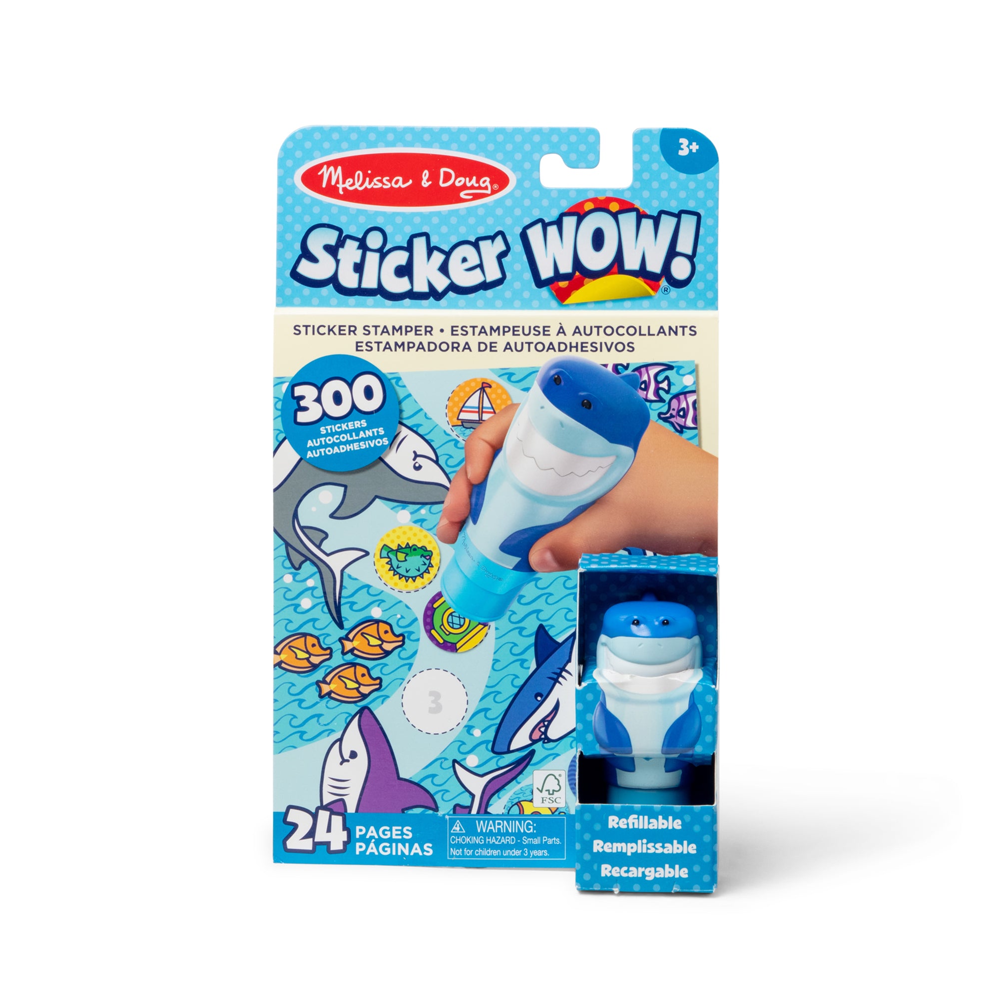 Melissa & Doug Sticker WOW!™ Activity Pad & Sticker Stamper - Shark