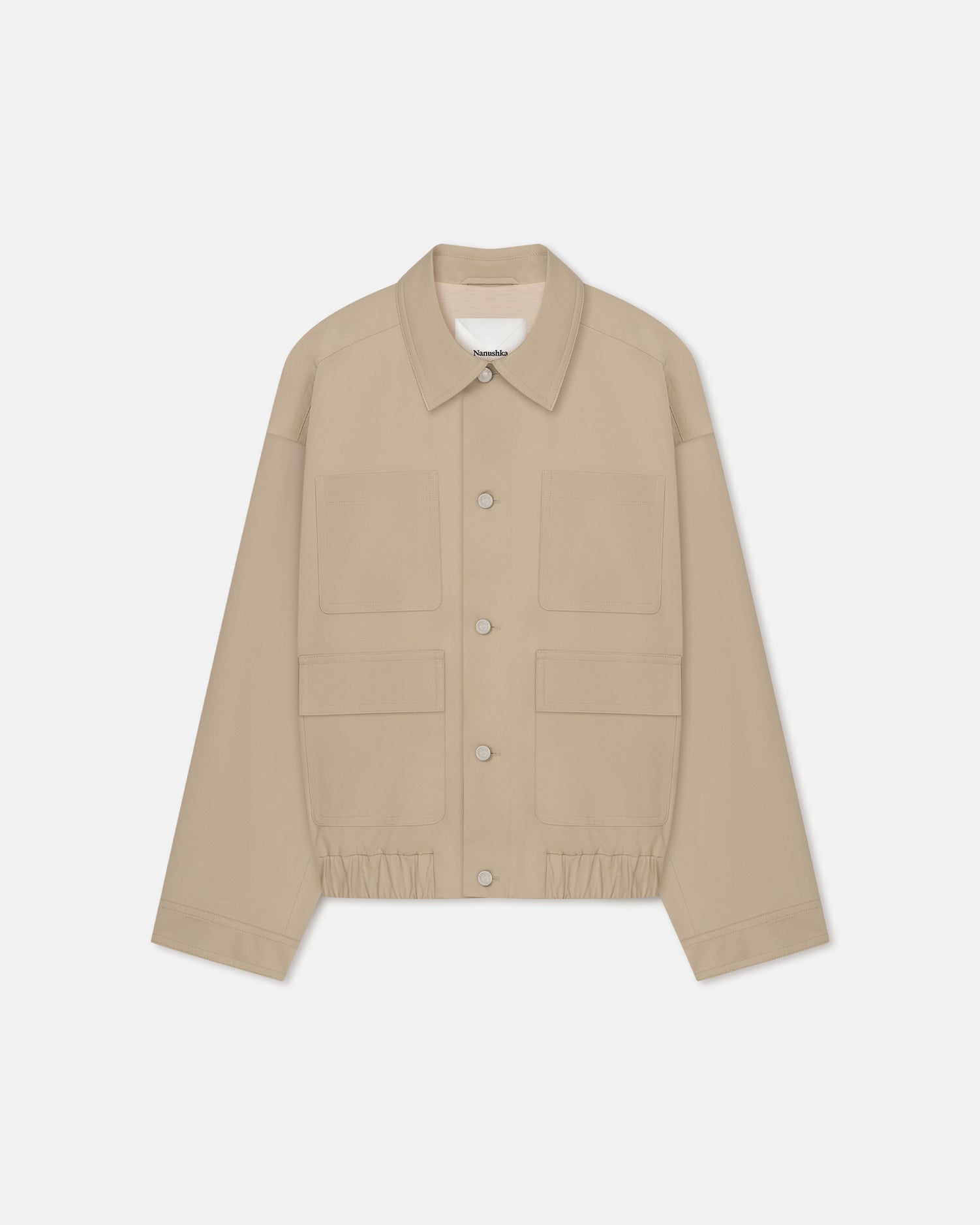 Nanushka Zubin - Tech Twill Jacket - Pebble