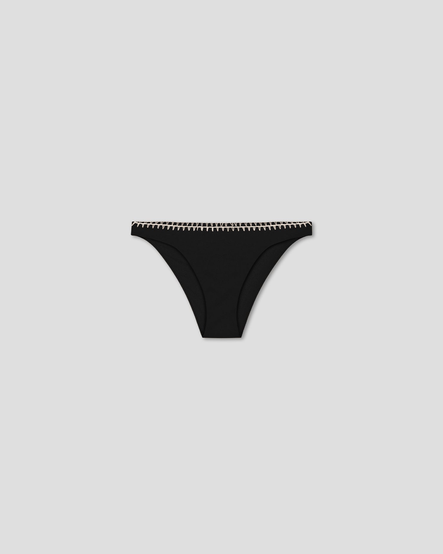 Nanushka Merve - Recycled nylon bikini bottoms - Black/Creme
