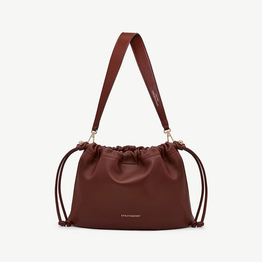 Strathberry Charlotte Midi Drawstring - Walnut