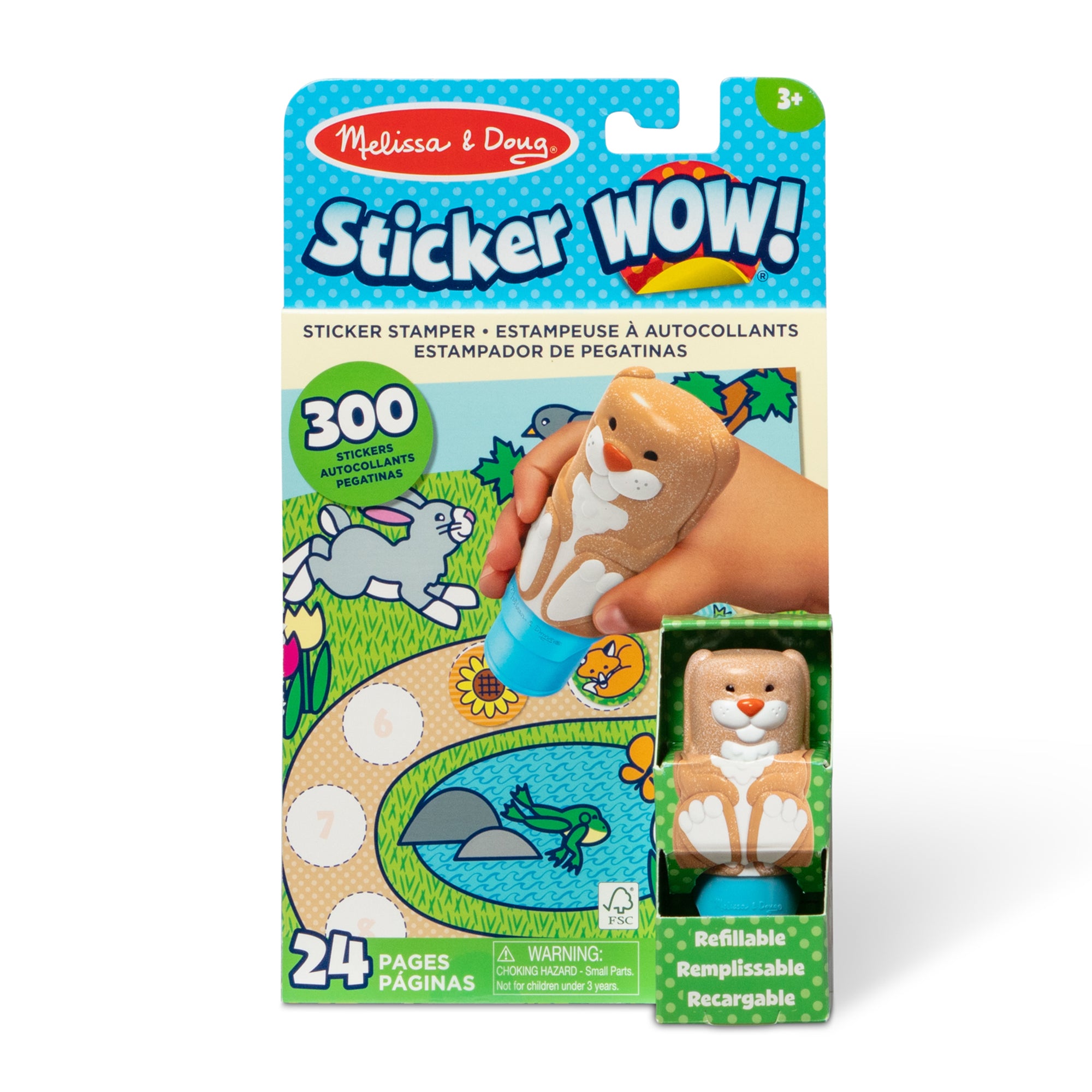 Melissa & Doug Sticker WOW!™ Activity Pad & Sticker Stamper - Bunny