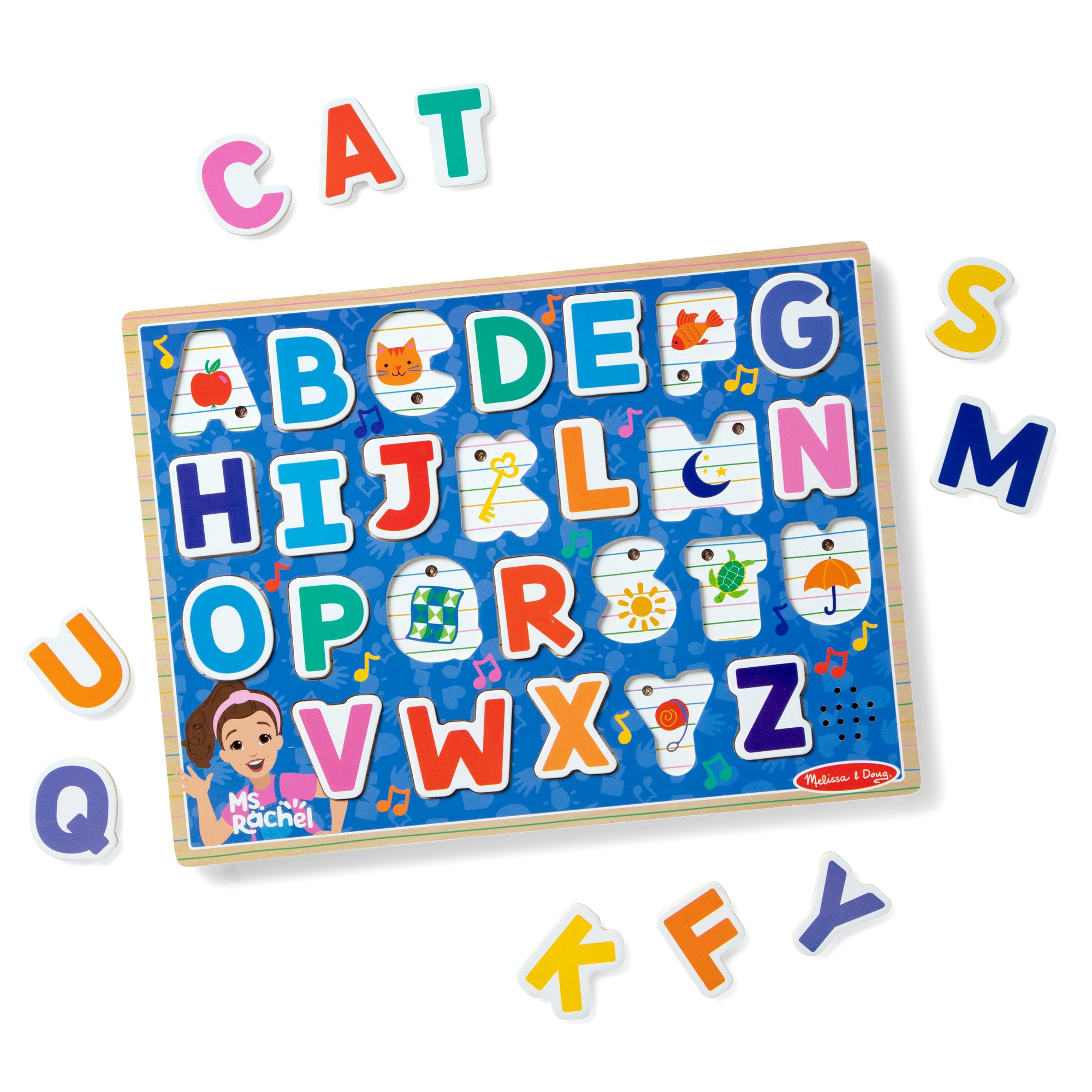 Melissa & Doug Ms. Rachel™ Wooden Phonics Alphabet Sound Puzzle - 26 Pieces