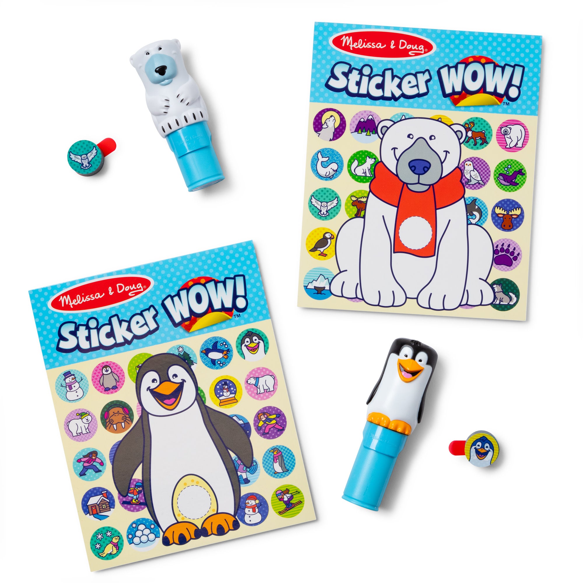 Melissa & Doug Sticker WOW!® Activity Pads & Sticker Stampers VALUE PACK - Winter
