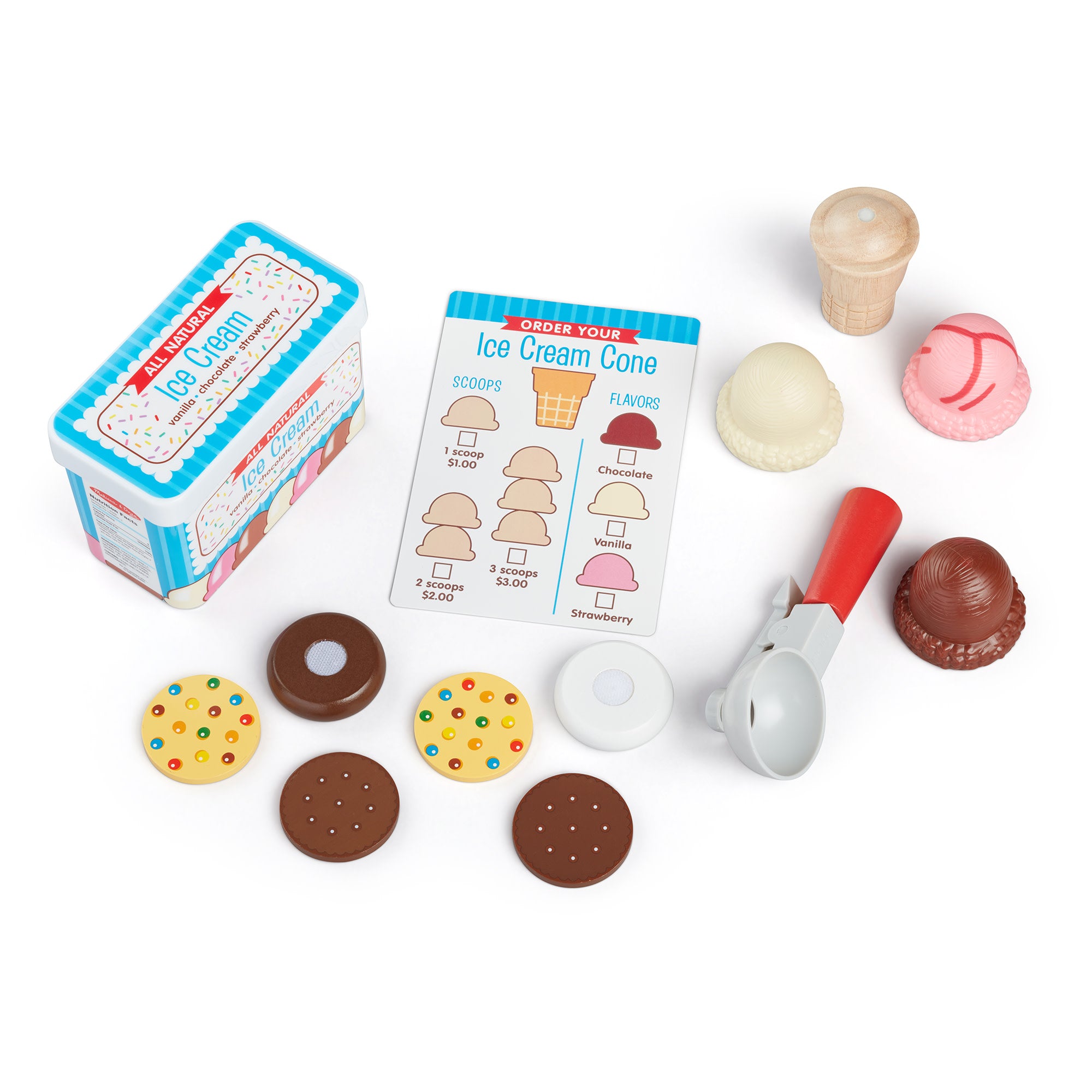 Melissa & Doug Scoops & Sandwiches Ice Cream Play Set
