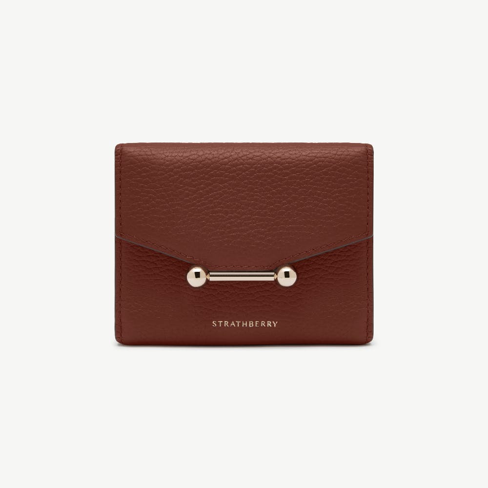 Strathberry Mosaic Trifold Wallet - Walnut
