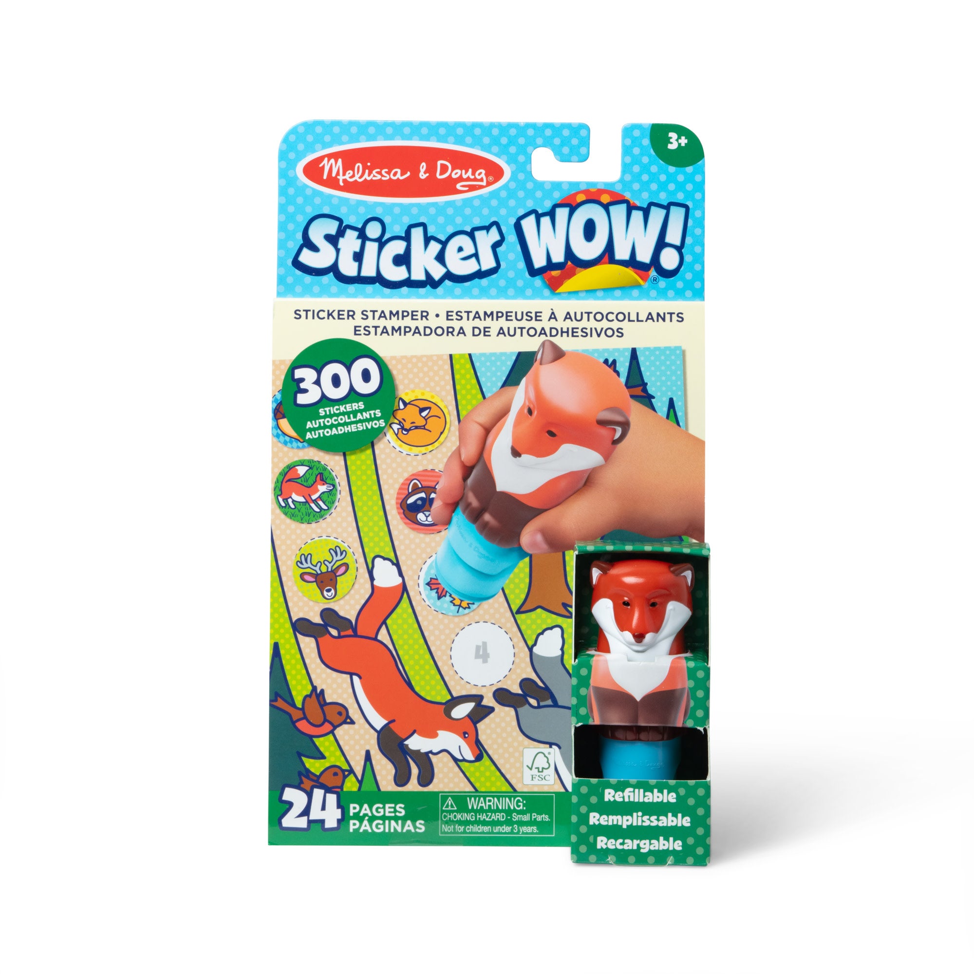 Melissa & Doug Sticker WOW!™ Activity Pad & Sticker Stamper - Fox