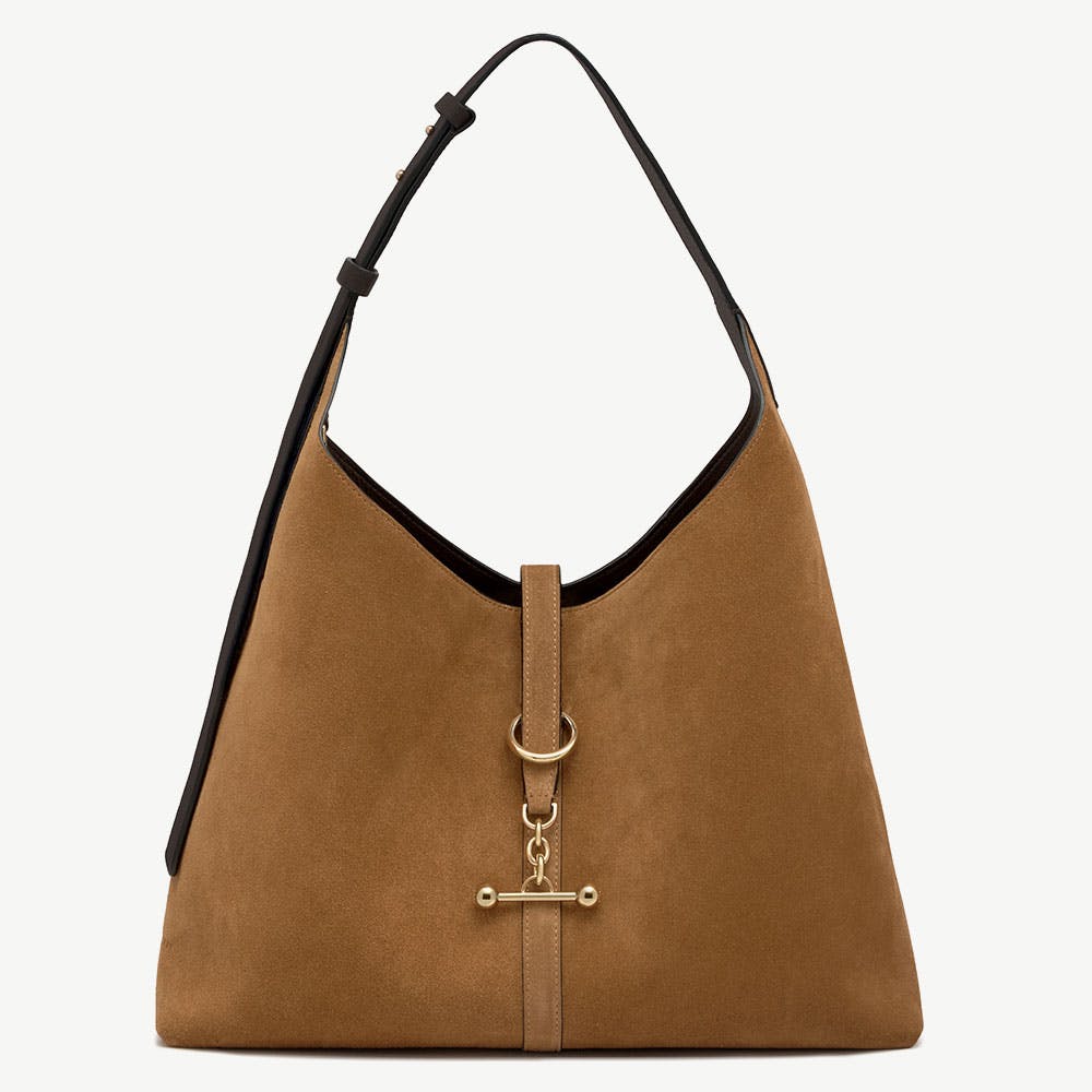 Strathberry Kite Hobo Maxi - Toffee Suede/Espresso