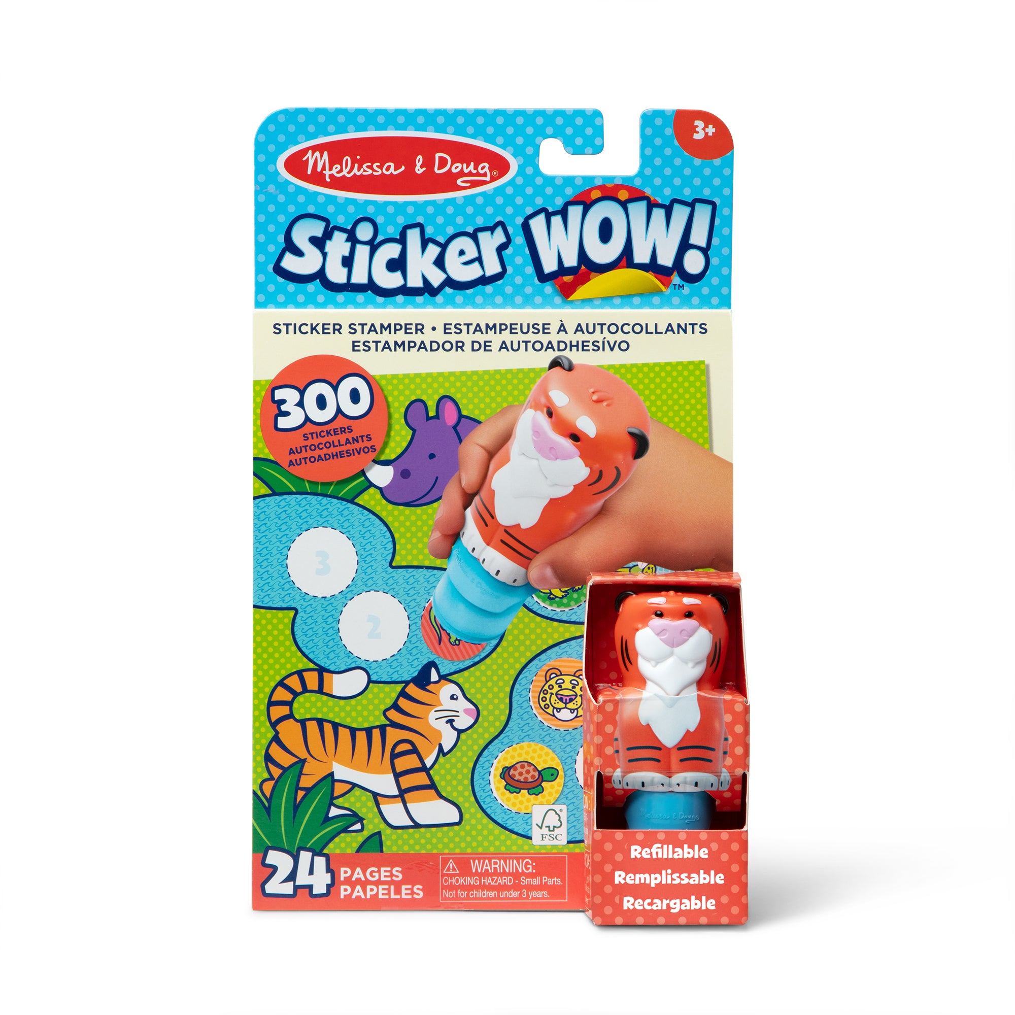 Melissa & Doug Sticker WOW!™ Activity Pad & Sticker Stamper - Tiger