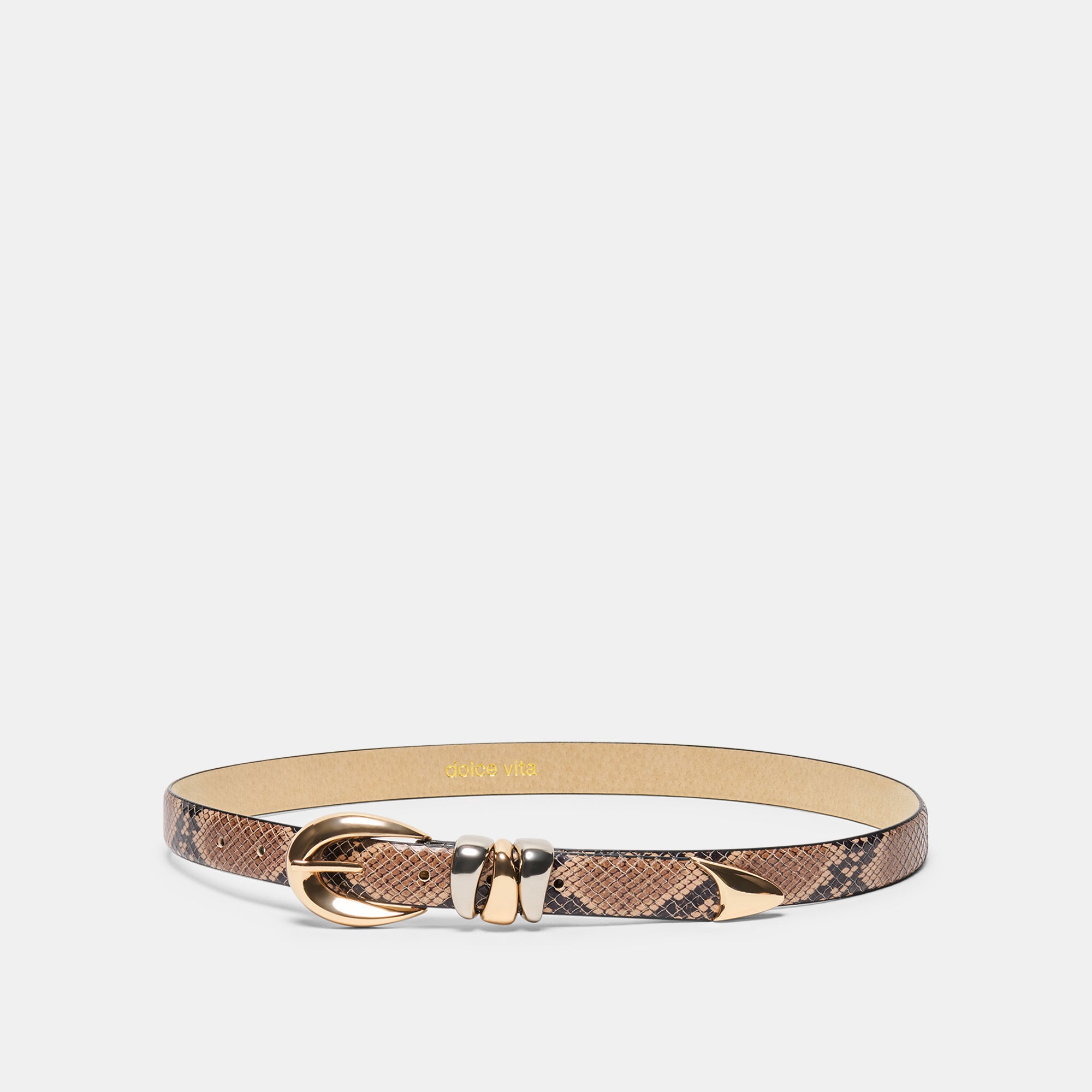 Dolce Vita MIXED METAL BUCKLE BELT SNAKE