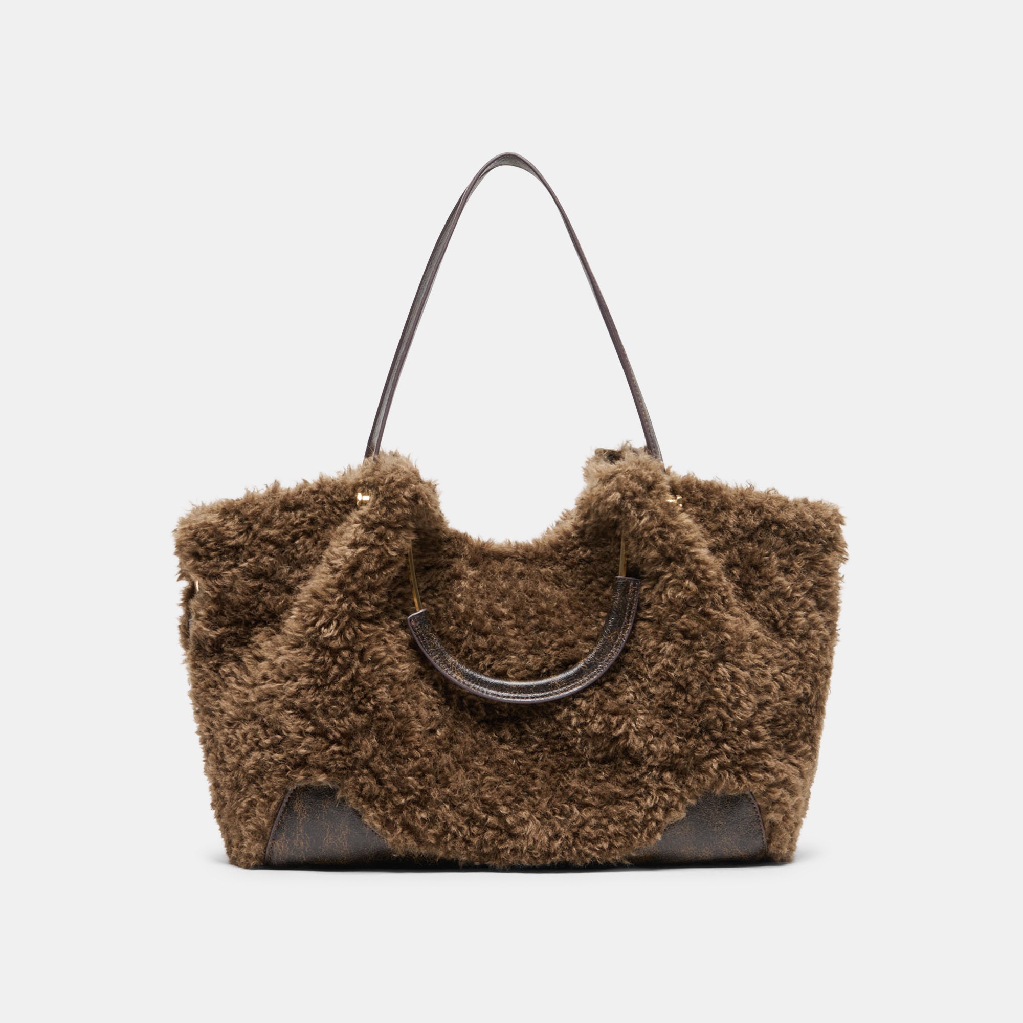 Dolce Vita NOMAD TOTE CHOCOLATE FAUX FUR