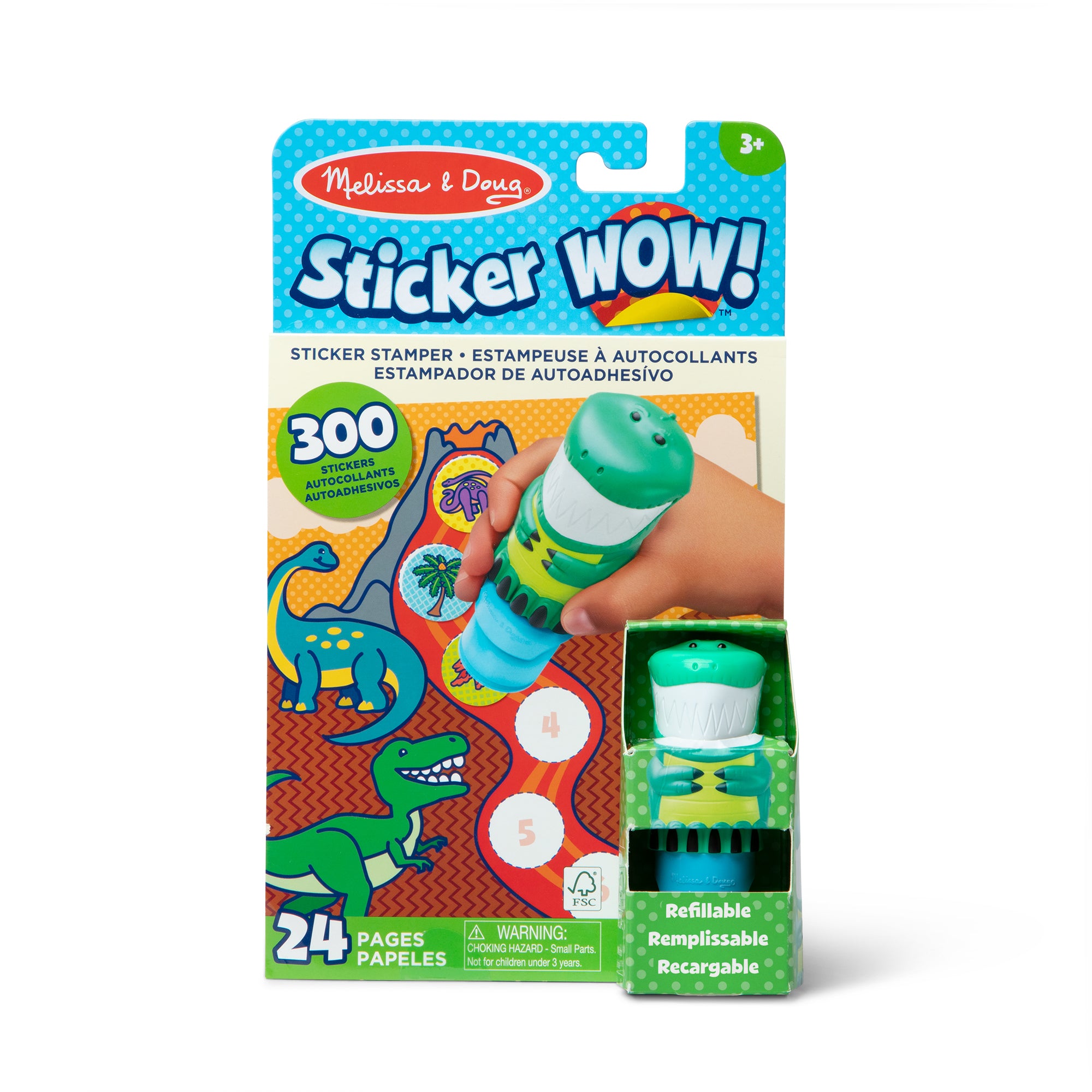 Melissa & Doug Sticker WOW!™ Activity Pad & Sticker Stamper - Dinosaur