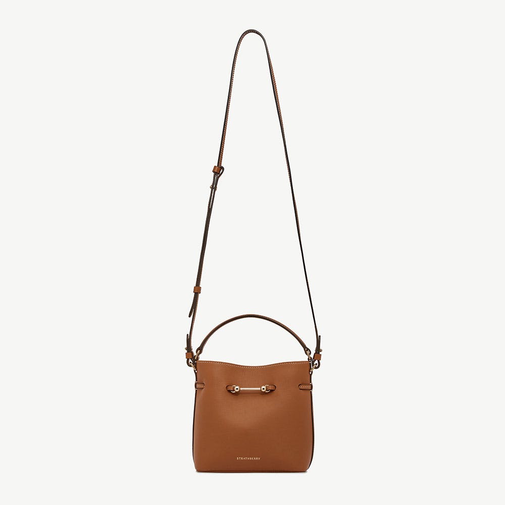 Strathberry Corda Bucket Mini - Chestnut