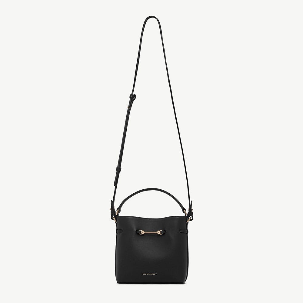 Strathberry Corda Bucket Mini - Black
