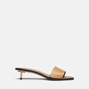 Nanushka Ibiron - Leather Sandals - Natural Tan