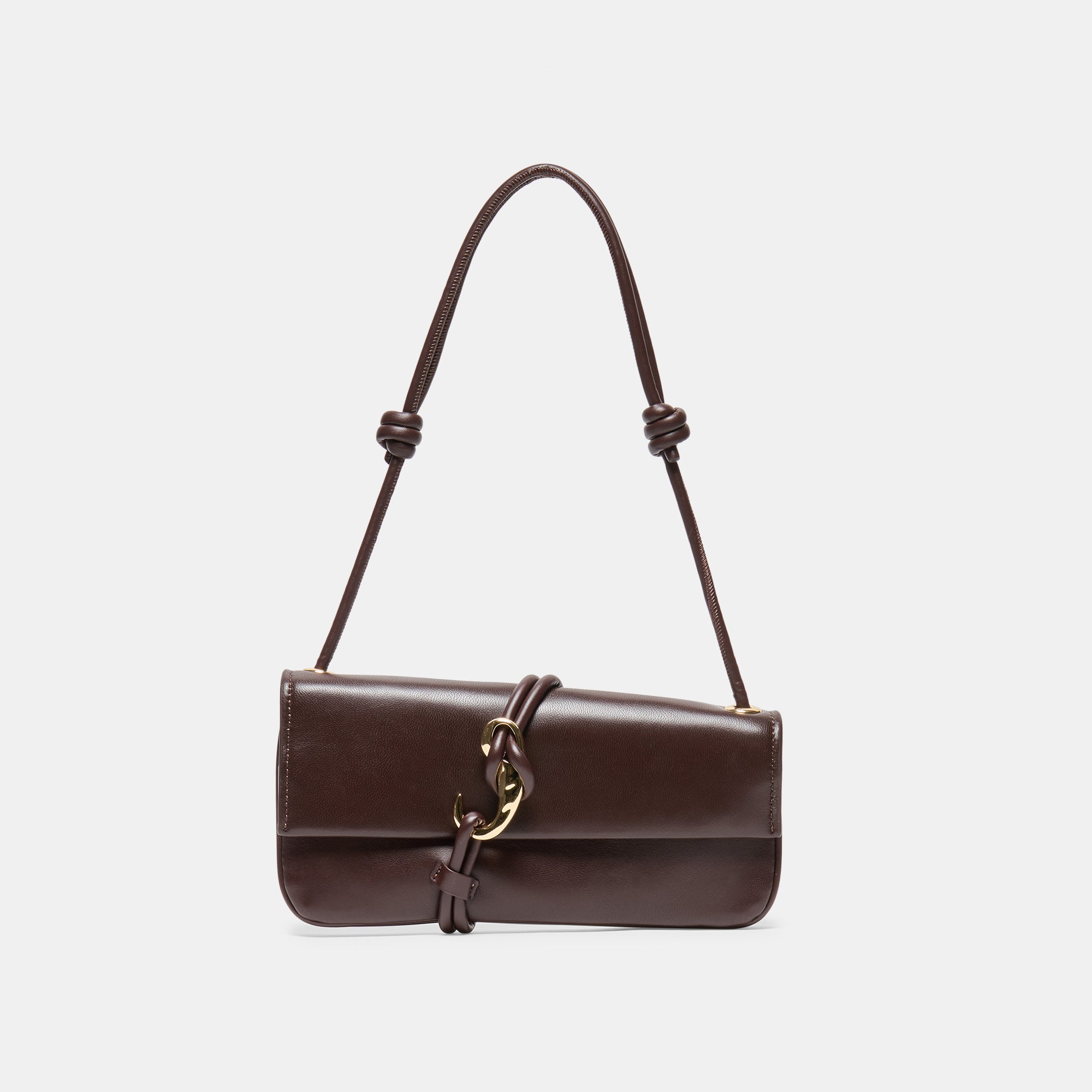 Dolce Vita ALICE SHOULDER BAG BROWN CHERRY LEATHER