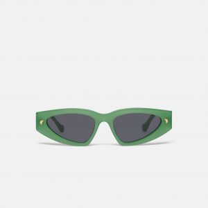 Nanushka Crista - Bio-Plastic D-Frame Sunglasses - Green