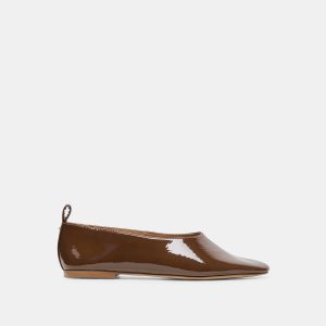 Dolce Vita KORY BALLET FLATS WALNUT CRINKLE PATENT