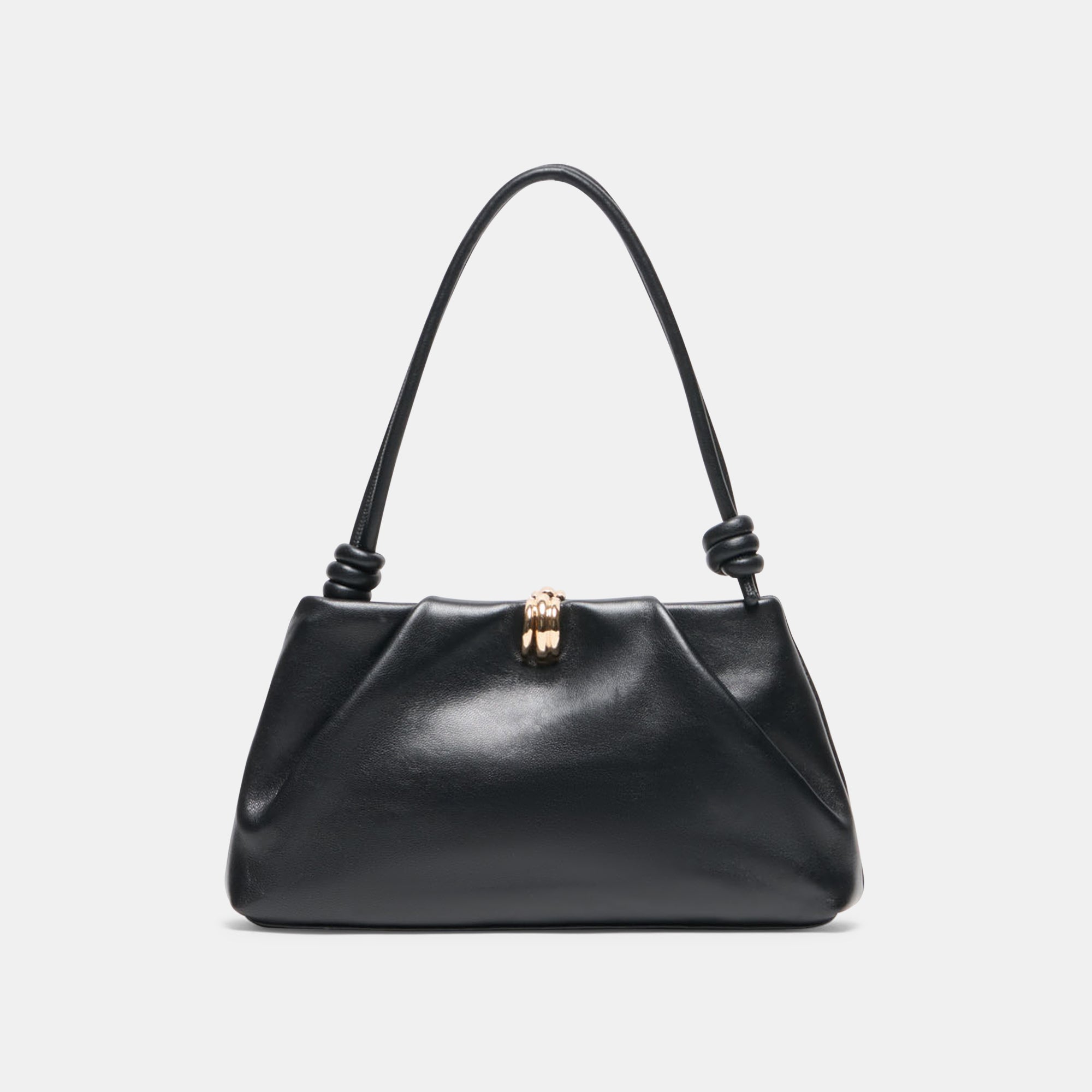 Dolce Vita RAVEL SHOULDER BAG BLACK LEATHER