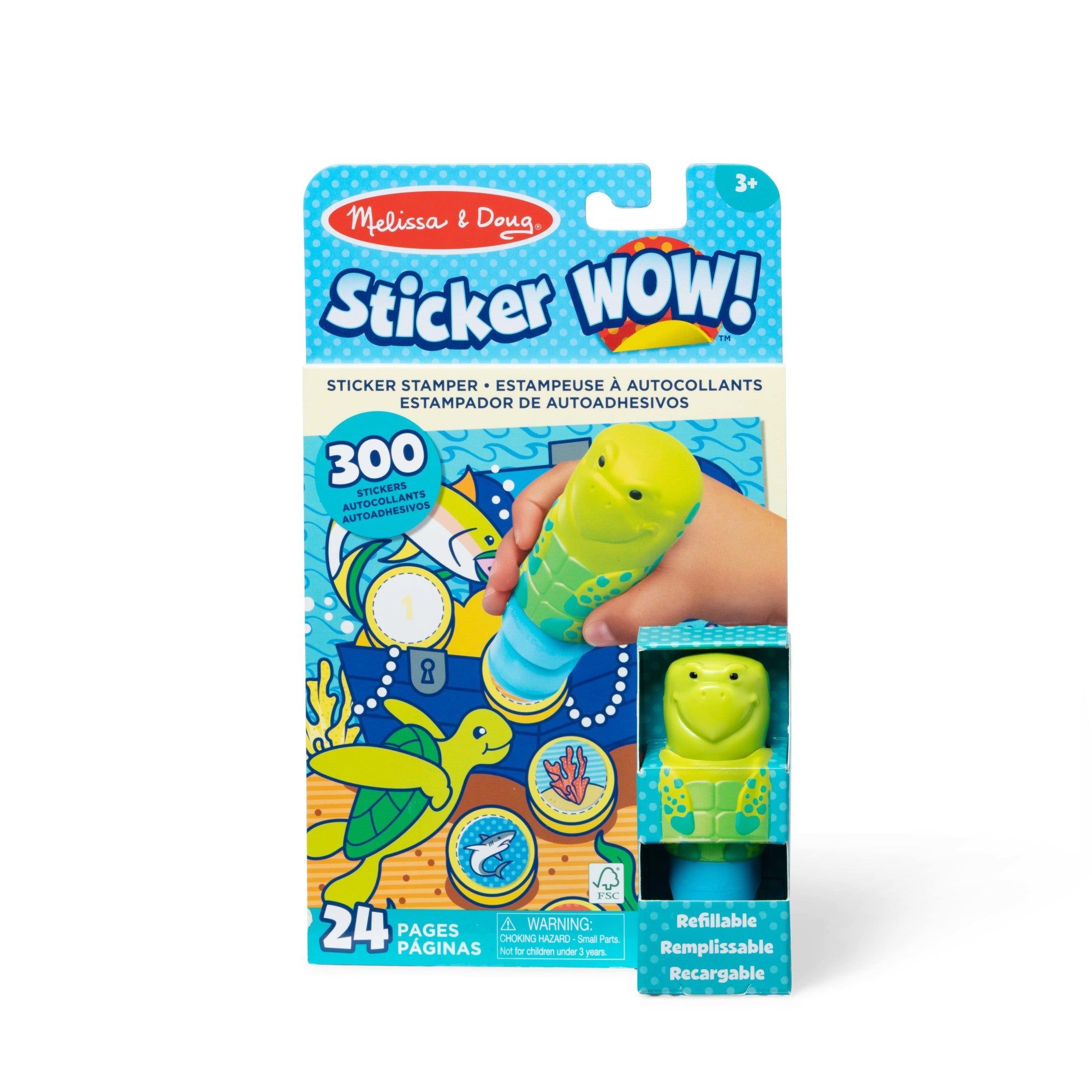 Melissa & Doug Sticker WOW!™ Activity Pad & Sticker Stamper - Sea Turtle