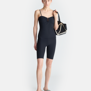 Nanushka Biker - Stretch Jersey Swim Shorts - Black