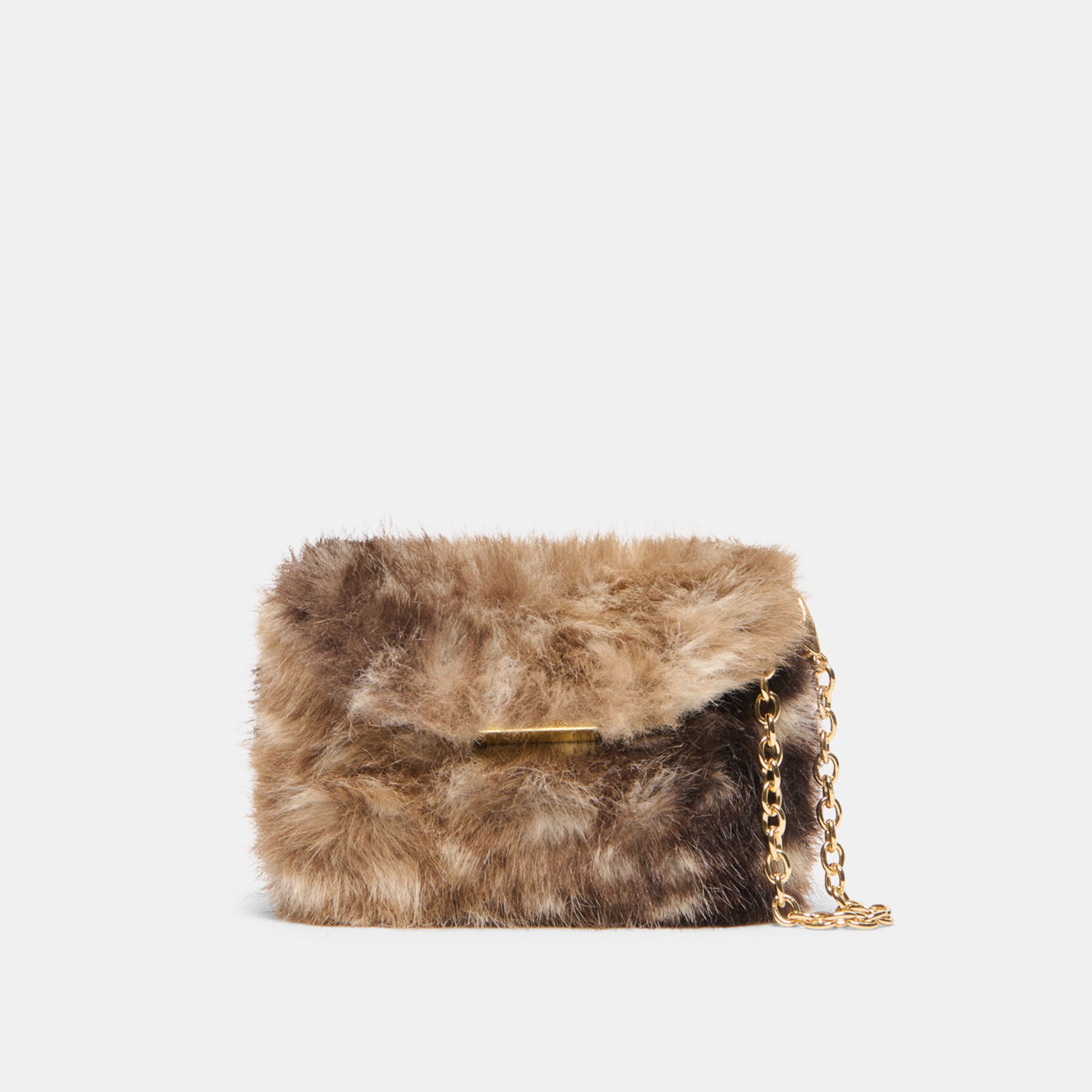 Dolce Vita BRINDI CROSSBODY WALLET FAWN FAUX FUR