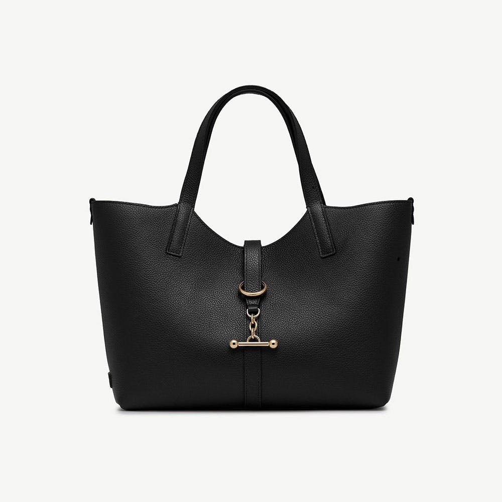 Strathberry Kite Tote Midi - Black