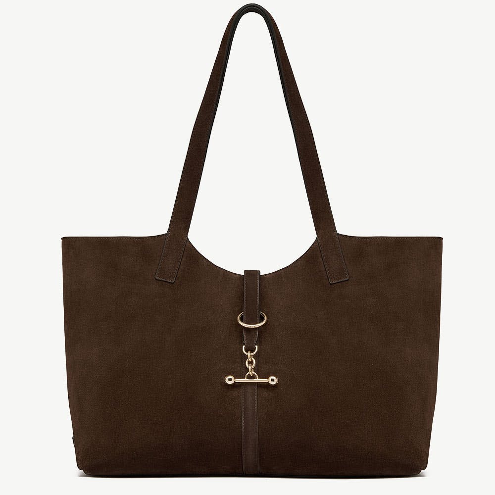 Strathberry Kite Tote - Suede Chocolate
