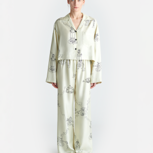 Nanushka Brenda - Printed Silk Twill Pants - Folktale