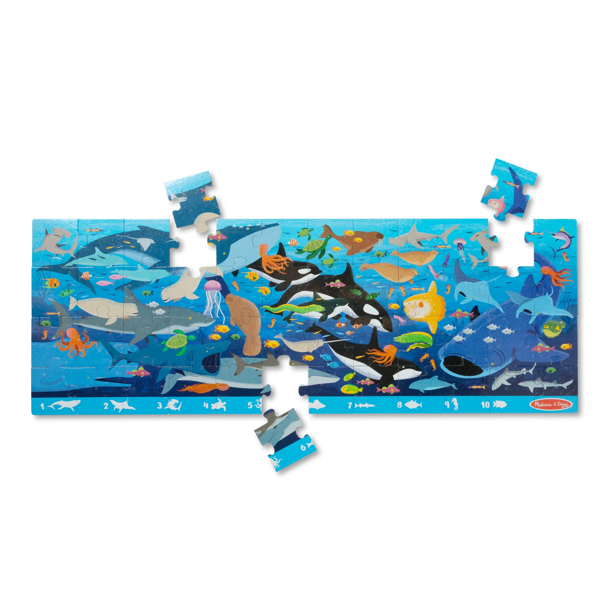 Melissa & Doug Search & Find Beneath the Waves Floor Puzzle - 48 Pieces