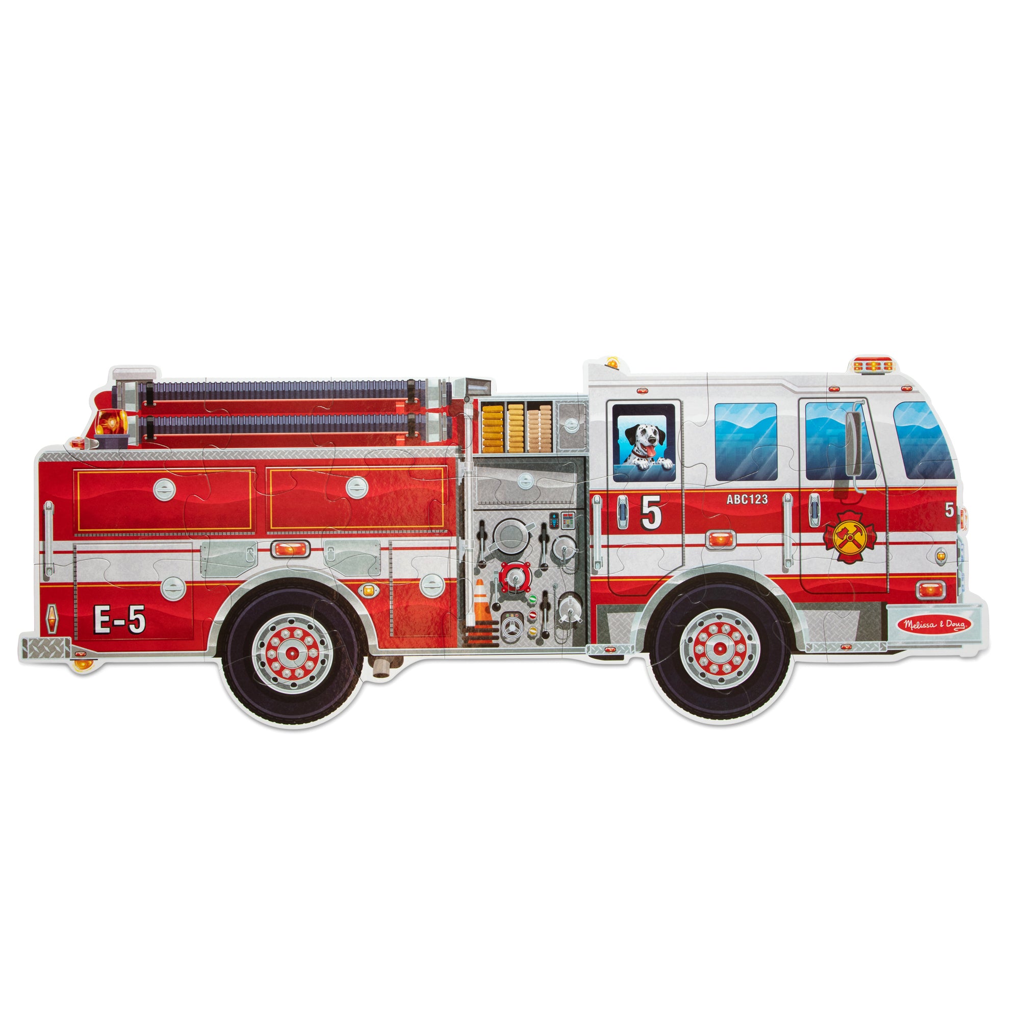 Melissa & Doug Giant Fire Truck Floor Puzzle - 24 Pieces