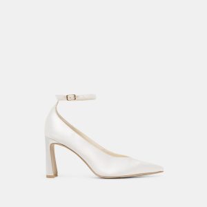Dolce Vita KARSIN SATIN HEELS TRUE WHITE SATIN