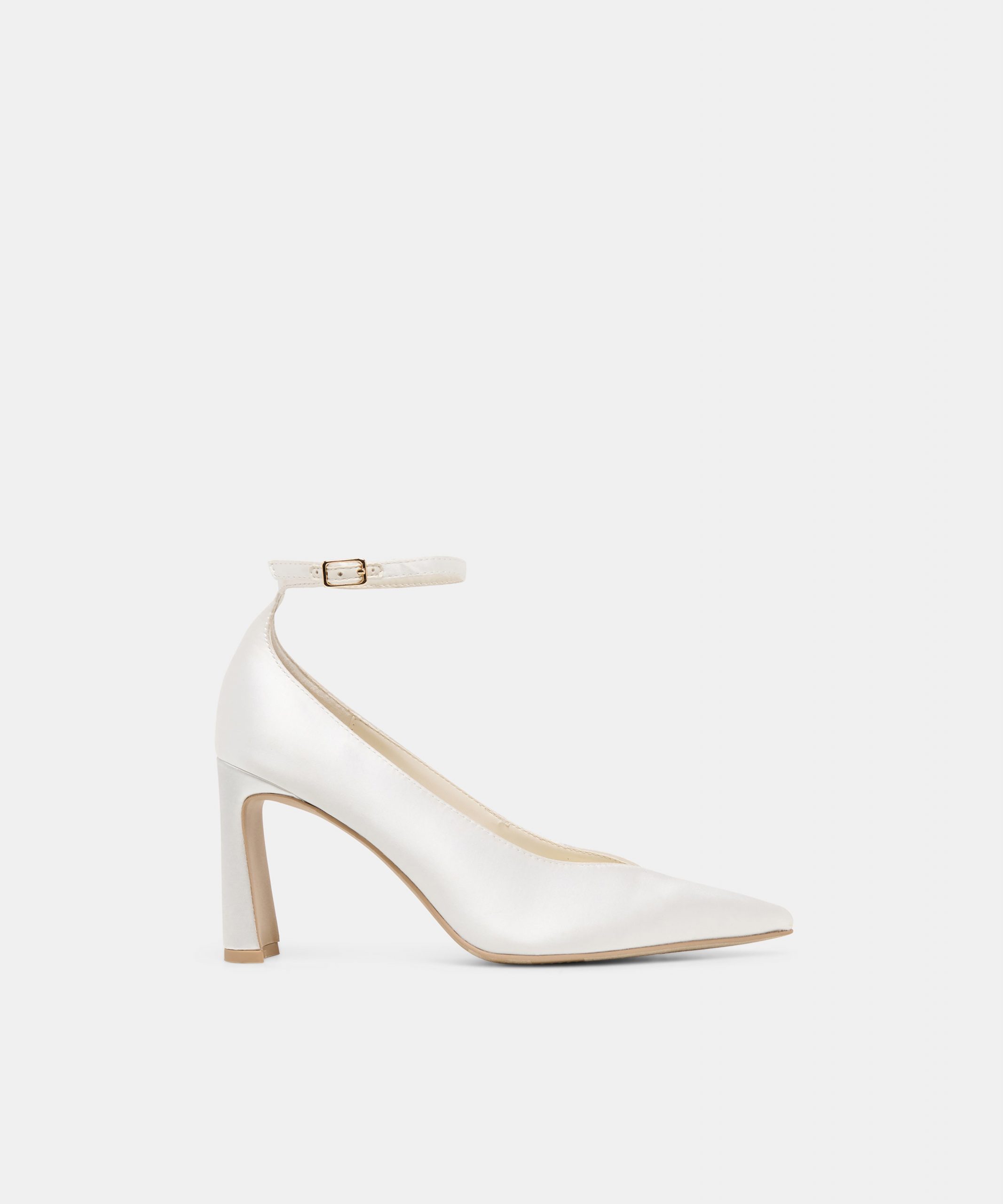 Dolce Vita KARSIN SATIN HEELS TRUE WHITE SATIN