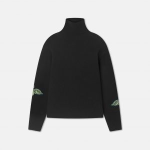 Nanushka Frannie - Turtleneck Sweater - Black/Roses
