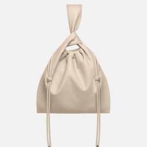 Nanushka Jen Drawstring Large - Okobor™ Alt-Leather Bag - Chalk
