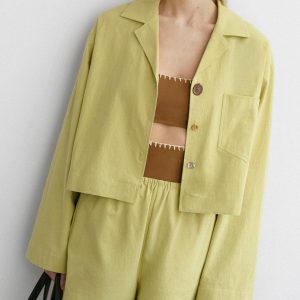Nanushka Vally - Washed Calico Shirt - Sage
