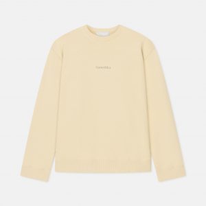 Nanushka Remy - Printed Cotton-Fleece Sweatshirt - Creme/Black/Gingerbread Heart
