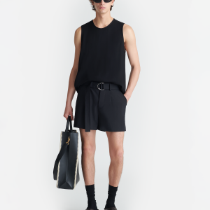 Nanushka Ollie - Belted Shorts - Black