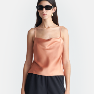 Nanushka Johar - Slip Satin Top - Apricot