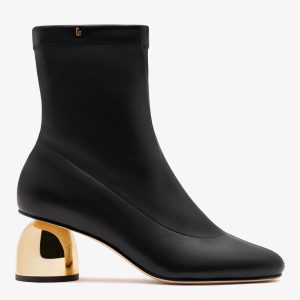 Larroudé Dew Drop Boot Black Stretch