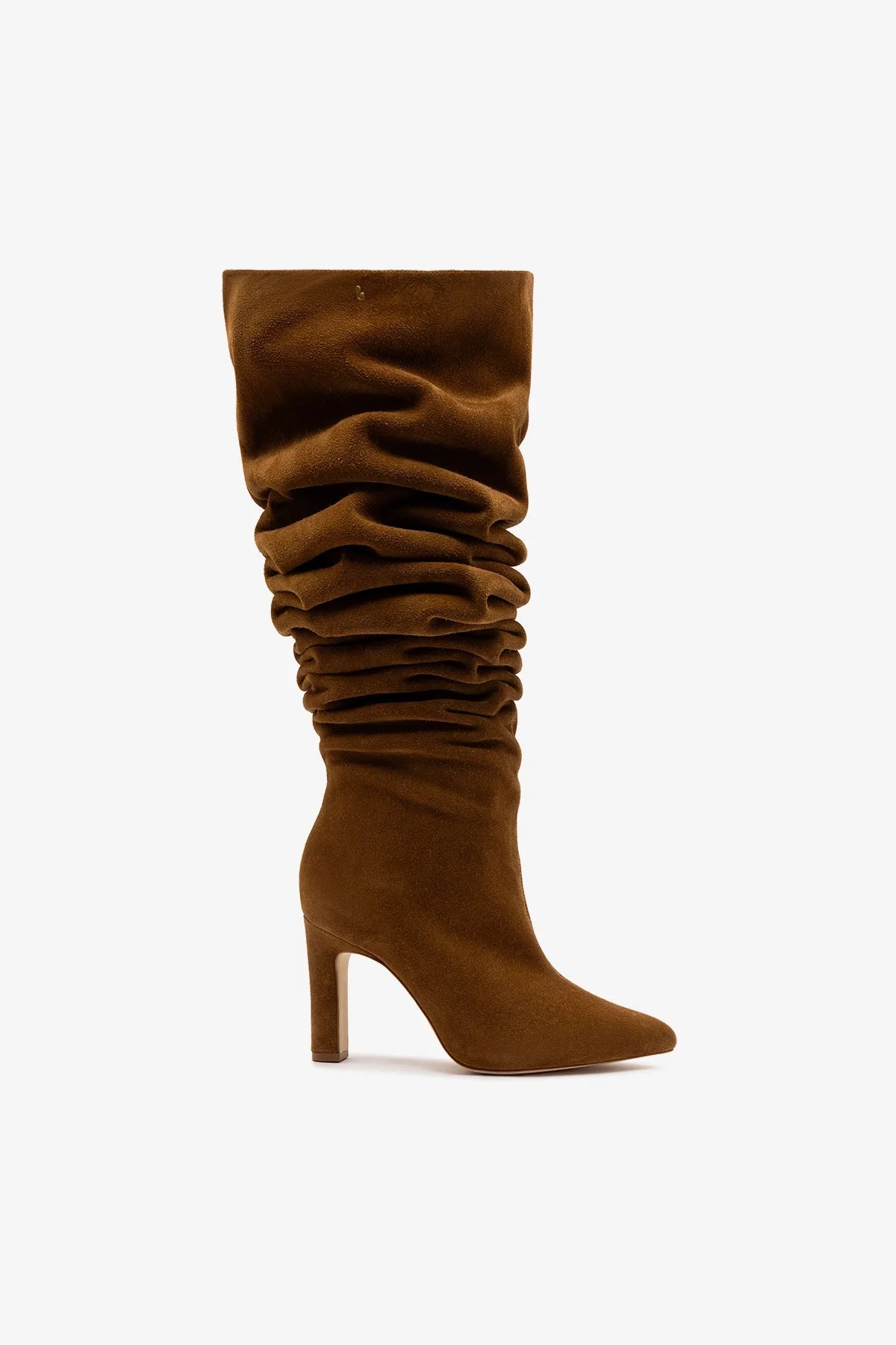 Larroudé Cindy Slouch Boot Russet Suede