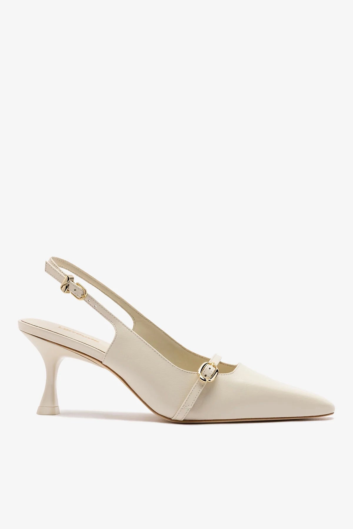 Larroudé Ines Pump Ivory Leather