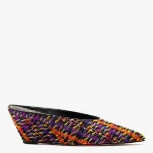 Larroudé Loulou Mule Multicolor Tweed