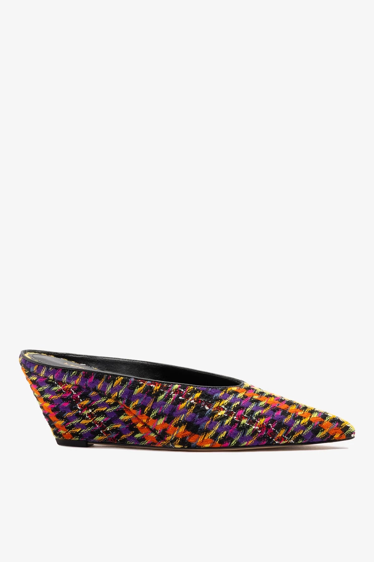 Larroudé Loulou Mule Multicolor Tweed