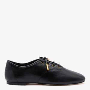Larroudé Liza Sneaker In Black Leather
