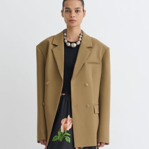 Nanushka Diante - Boxy Blazer - Brown